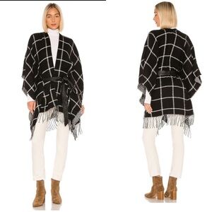 Michael stars pia reversible Ruana black one size